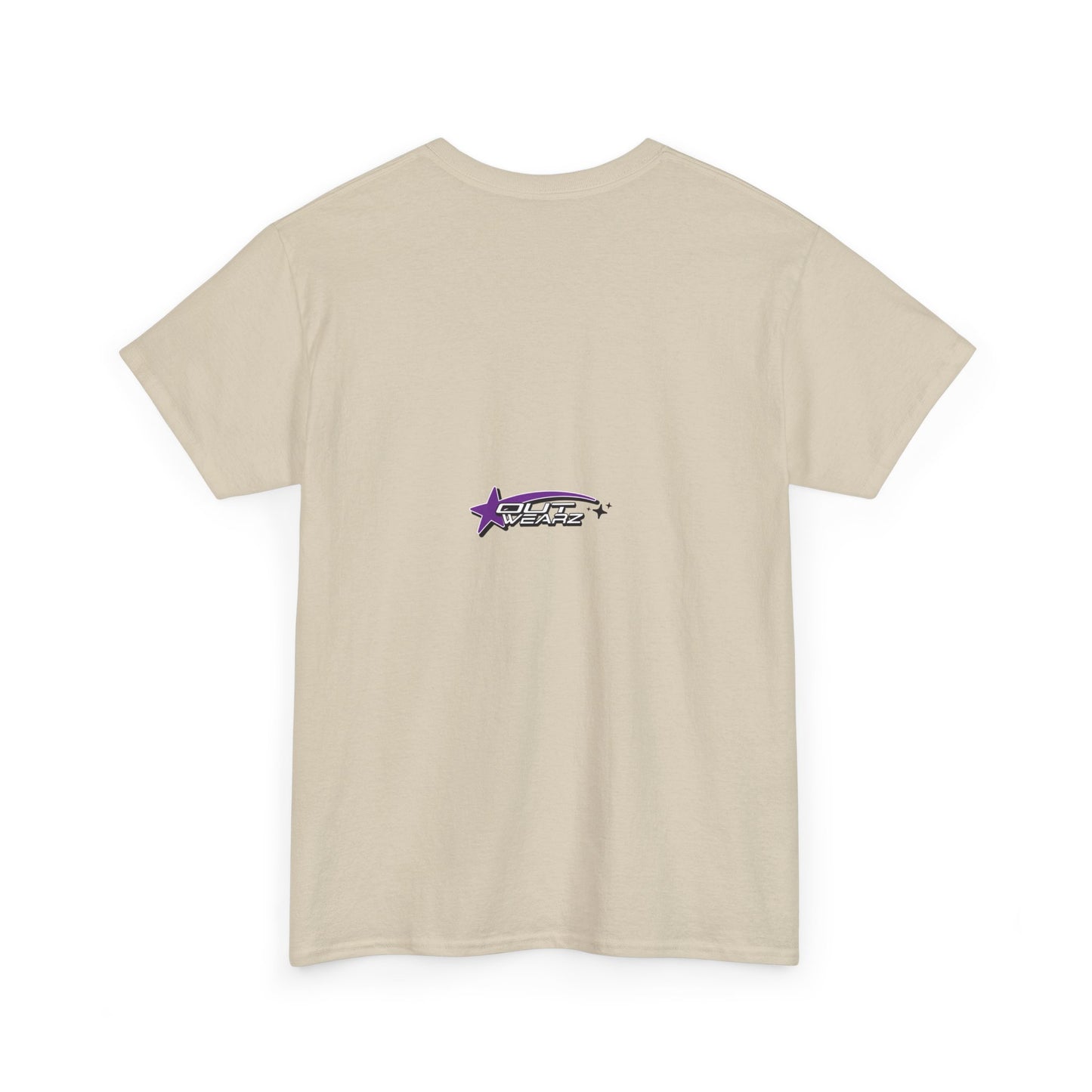 Unisex Heavy Cotton Tee with Stylish Star Design, Casual Everyday Wear, Perfect for Parties, Birthdays, Holidays, Gift Idea