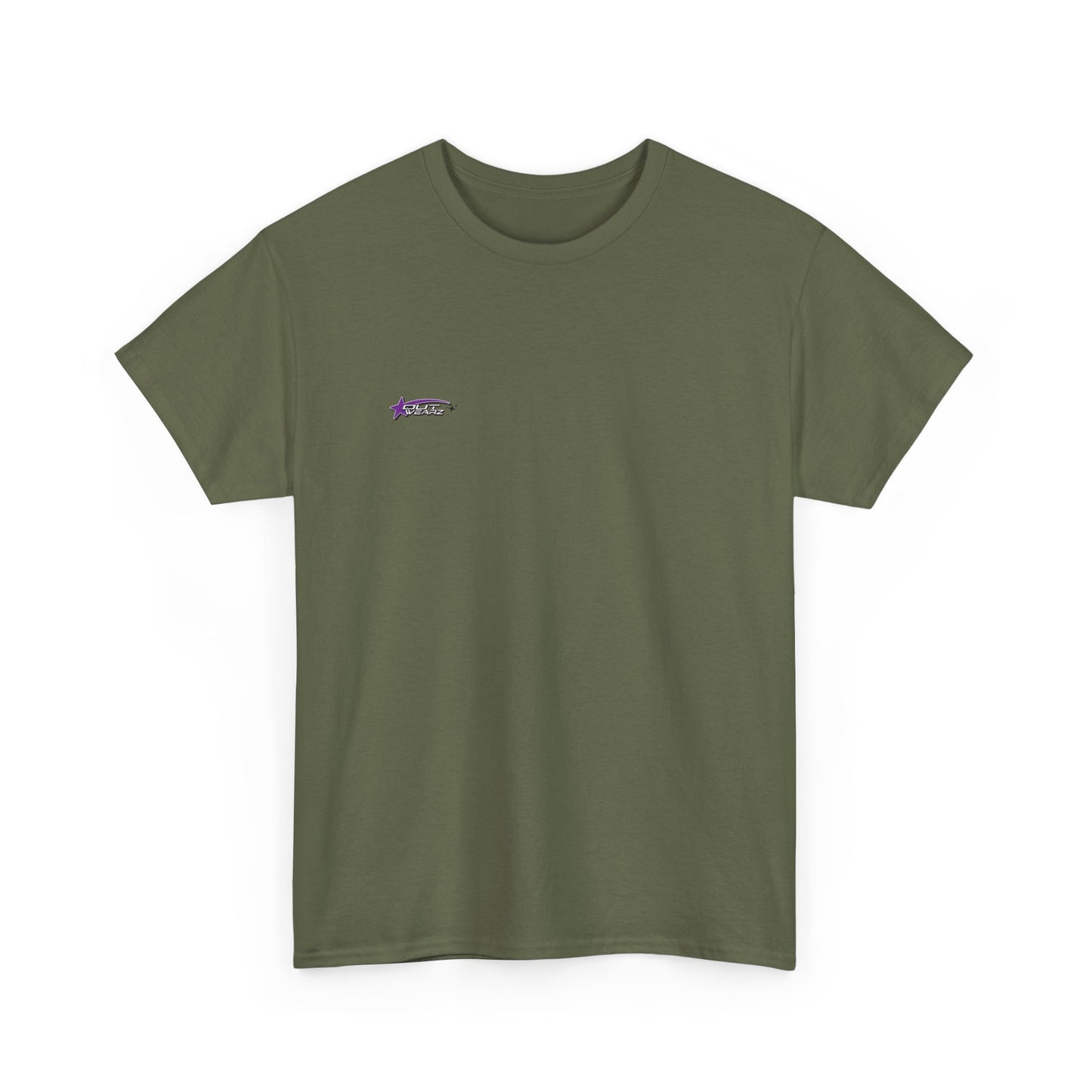 Unisex Heavy Cotton Tee with Stylish Star Design, Casual Everyday Wear, Perfect for Parties, Birthdays, Holidays, Gift Idea