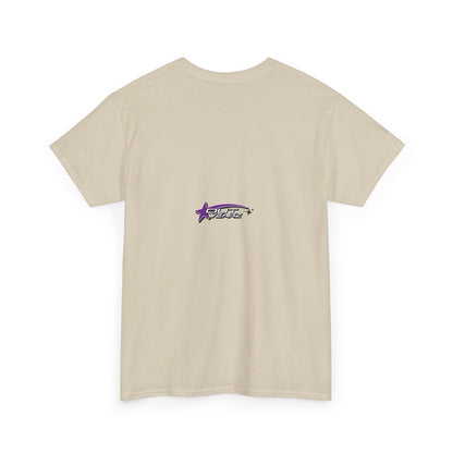 Unisex Heavy Cotton Tee with Stylish Star Design, Casual Everyday Wear, Perfect for Parties, Birthdays, Holidays, Gift Idea