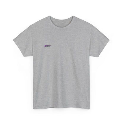 Unisex Heavy Cotton Tee with Stylish Star Design, Casual Everyday Wear, Perfect for Parties, Birthdays, Holidays, Gift Idea