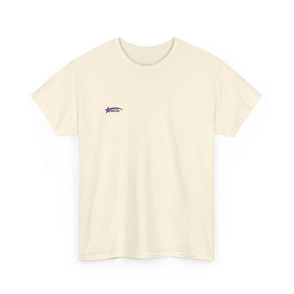 Unisex Heavy Cotton Tee with Stylish Star Design, Casual Everyday Wear, Perfect for Parties, Birthdays, Holidays, Gift Idea