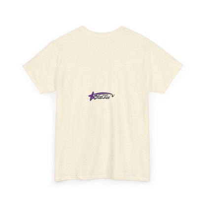 Unisex Heavy Cotton Tee with Stylish Star Design, Casual Everyday Wear, Perfect for Parties, Birthdays, Holidays, Gift Idea