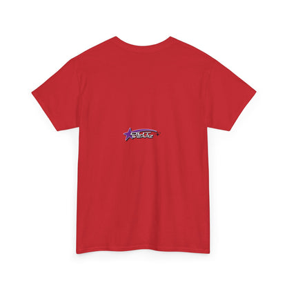 Unisex Heavy Cotton Tee with Stylish Star Design, Casual Everyday Wear, Perfect for Parties, Birthdays, Holidays, Gift Idea