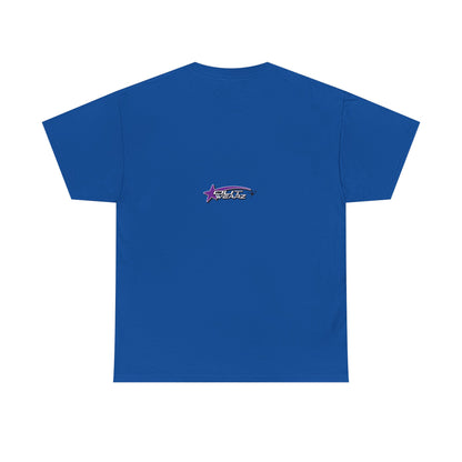 Unisex Heavy Cotton Tee with Stylish Star Design, Casual Everyday Wear, Perfect for Parties, Birthdays, Holidays, Gift Idea