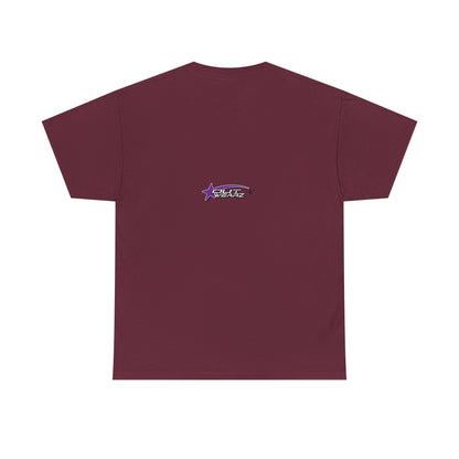 Unisex Heavy Cotton Tee with Stylish Star Design, Casual Everyday Wear, Perfect for Parties, Birthdays, Holidays, Gift Idea