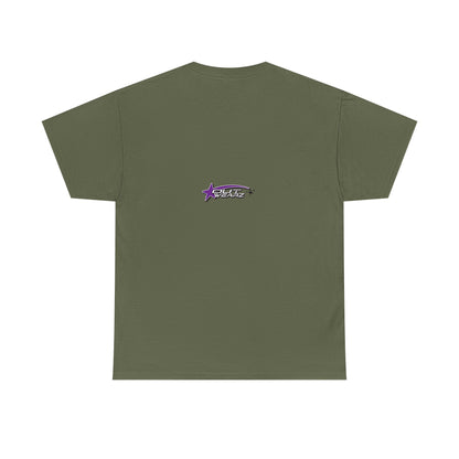 Unisex Heavy Cotton Tee with Stylish Star Design, Casual Everyday Wear, Perfect for Parties, Birthdays, Holidays, Gift Idea