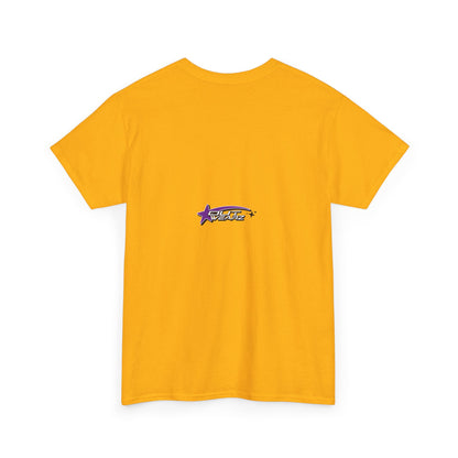 Unisex Heavy Cotton Tee with Stylish Star Design, Casual Everyday Wear, Perfect for Parties, Birthdays, Holidays, Gift Idea